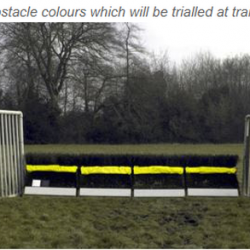 New fence colours for safer jumping
